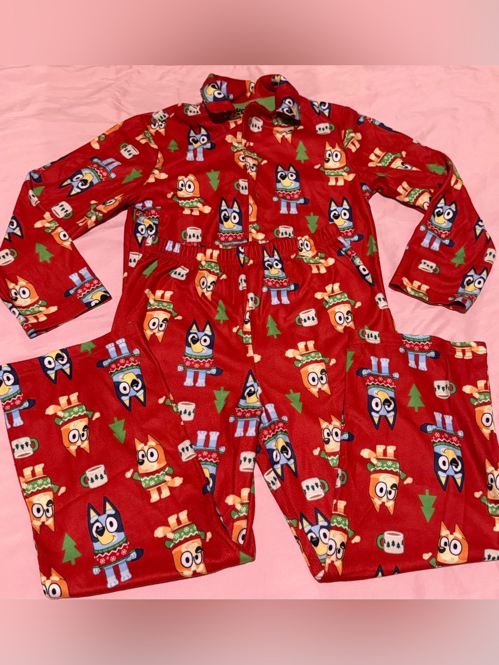 Othr Red Owl Print Kids Pajama Set